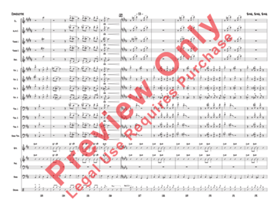 Sing, Sing, Sing Jazz Ensemble scores gallery preview page 54