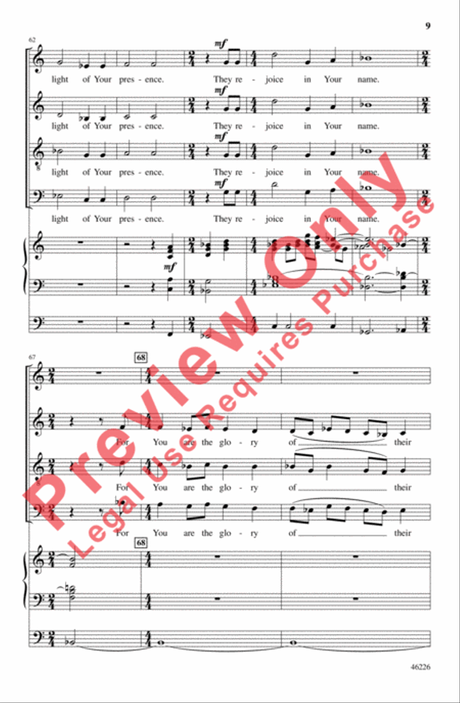 Psalm and Alleluia 4-Part scores gallery preview page 9