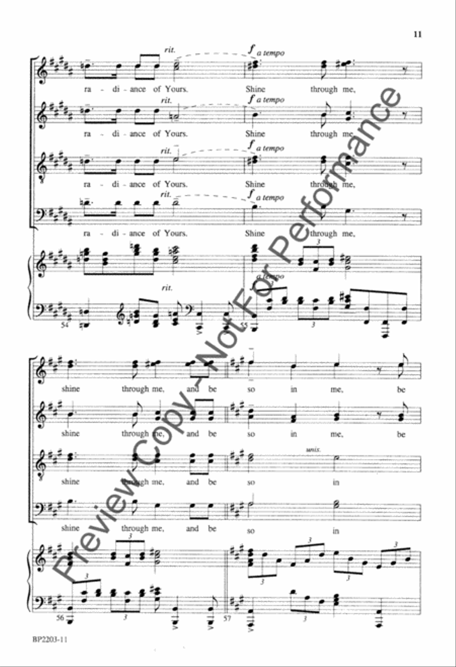 Prayer of Mother Teresa Prayer of Mother Teresa 4-Part scores gallery preview page 12