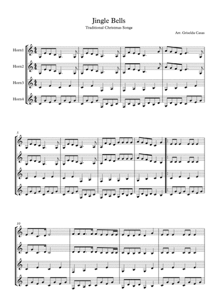 Jingle Bells - horn quartet image number null