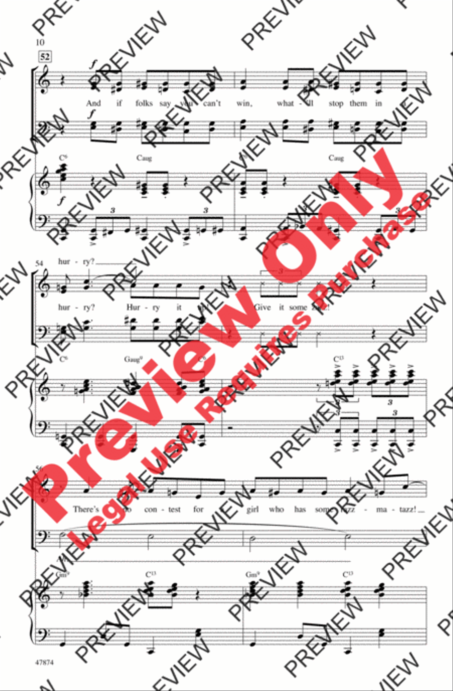 Zazz Zazz 4-Part scores gallery preview page 10