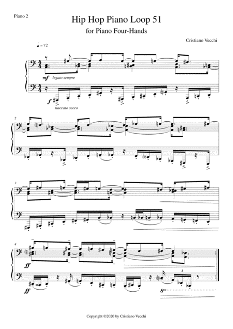 Hip Hop Piano Loop 51 Piano Method scores gallery preview page 2