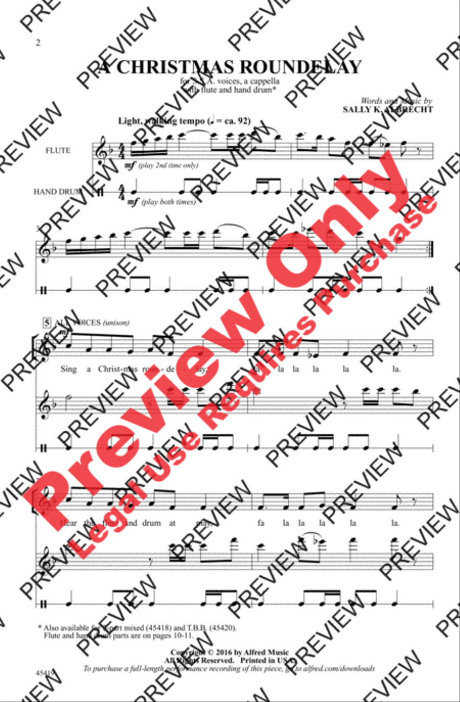 A Christmas Roundelay A Christmas Roundelay Women's Choir scores gallery preview page 2