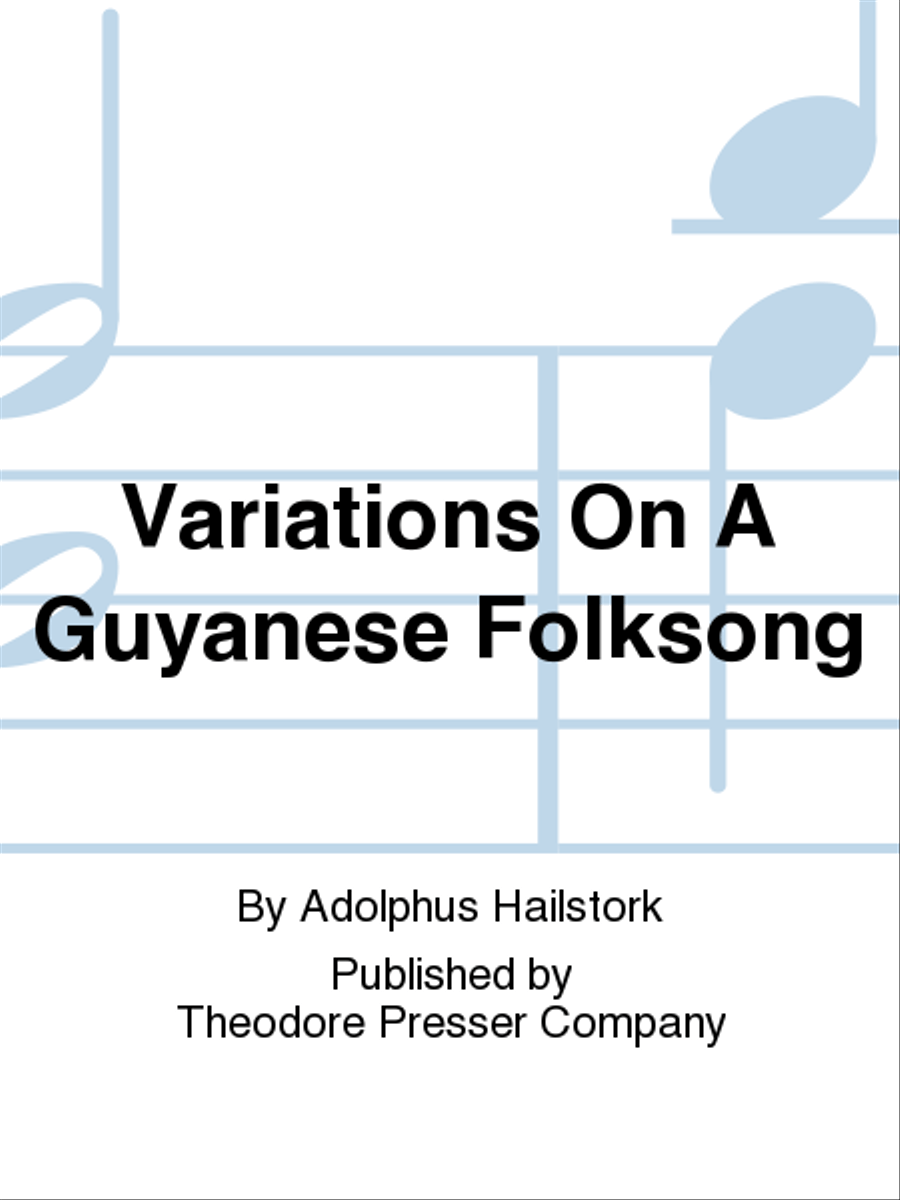 Variations On A Guyanese Folksong Chamber Music scores gallery preview page 1