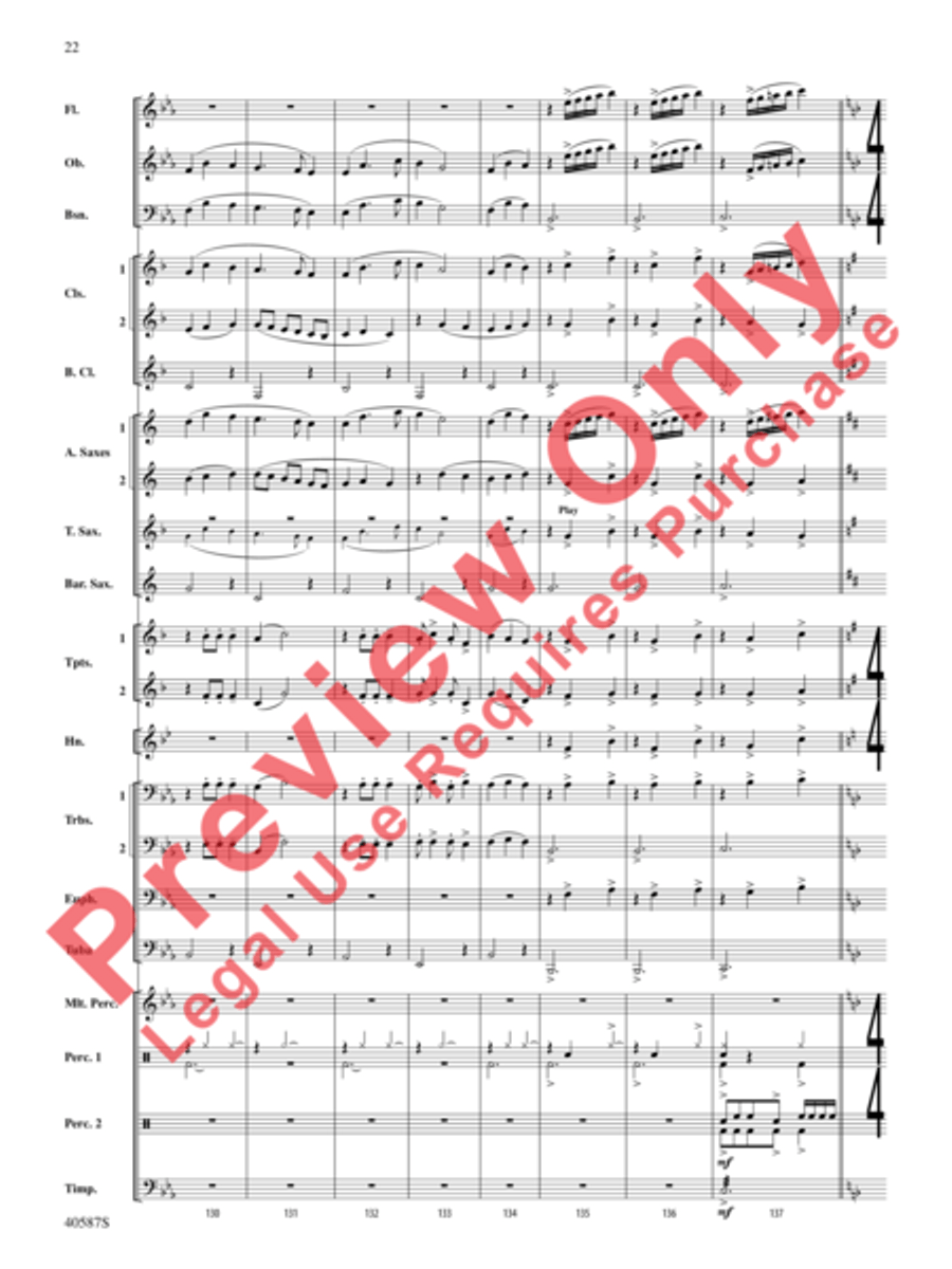Rondo Picoso Concert Band scores gallery preview page 47