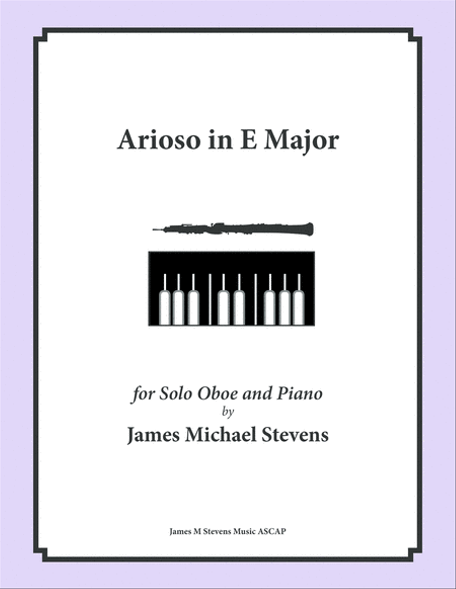 Arioso in E Major - Oboe & Piano Piano scores gallery preview page 1