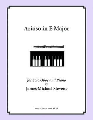 Book cover for Arioso in E Major - Oboe & Piano