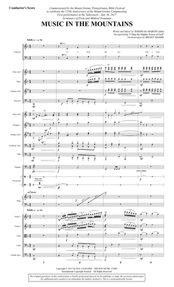 Book cover for Music in the Mountains - Full Score