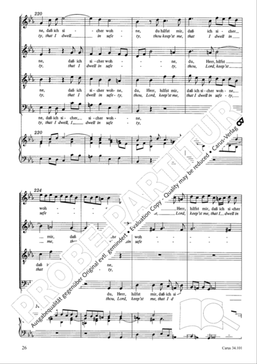 I lie and slumber, still and peaceful 4-Part scores gallery preview page 35
