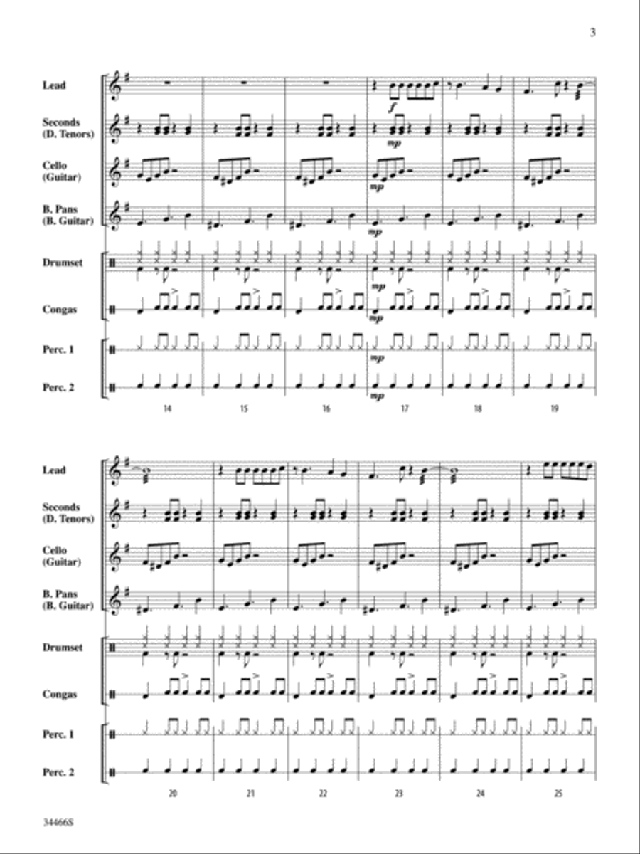 Pepita's Dance Steel Drum Band scores gallery preview page 4