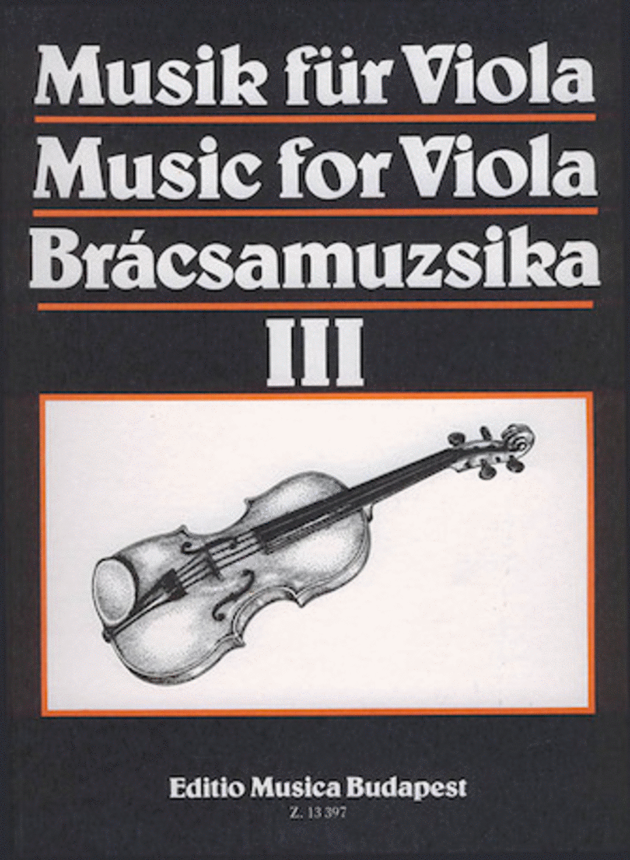 Music for Viola - Volume 3