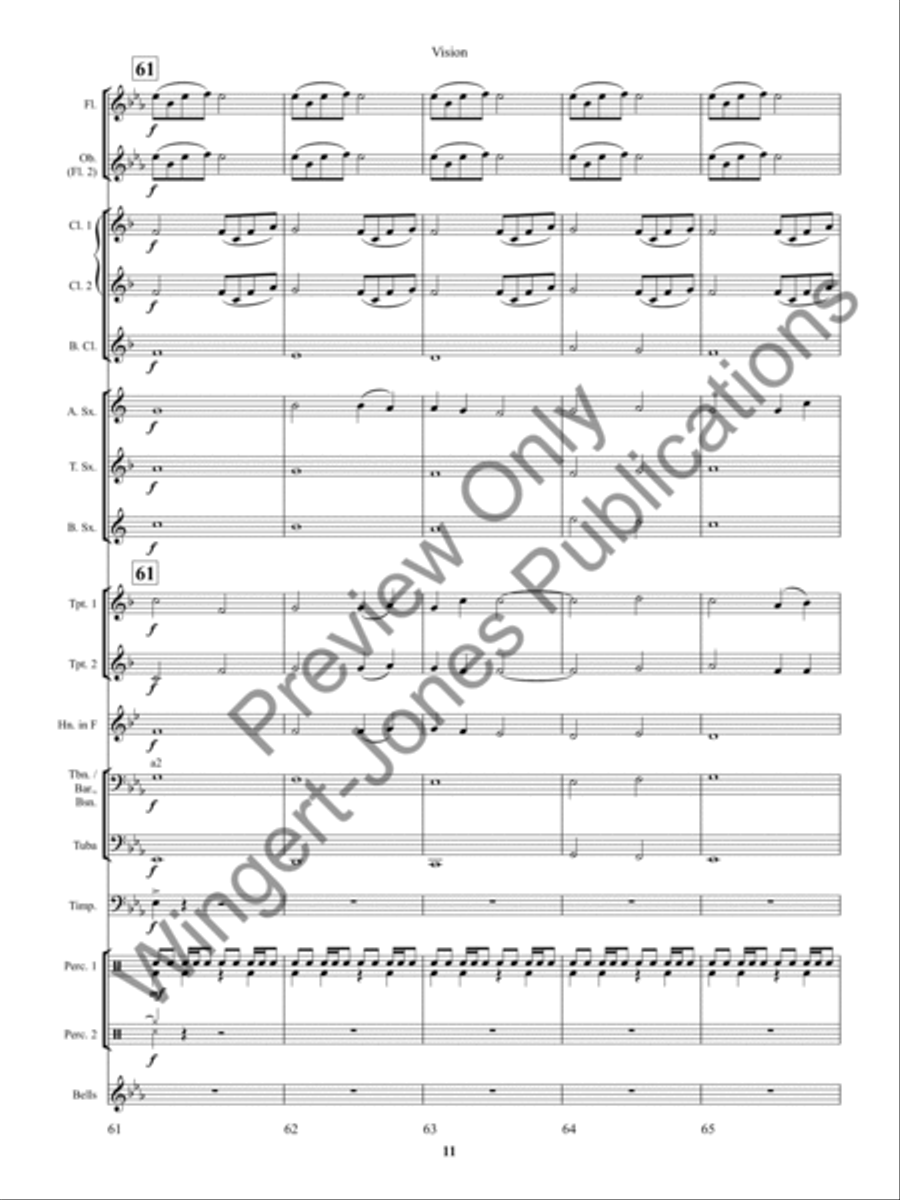 Vision Concert Band scores gallery preview page 15