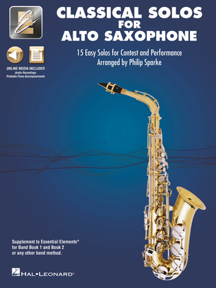 Book cover for Classical Solos for Alto Sax