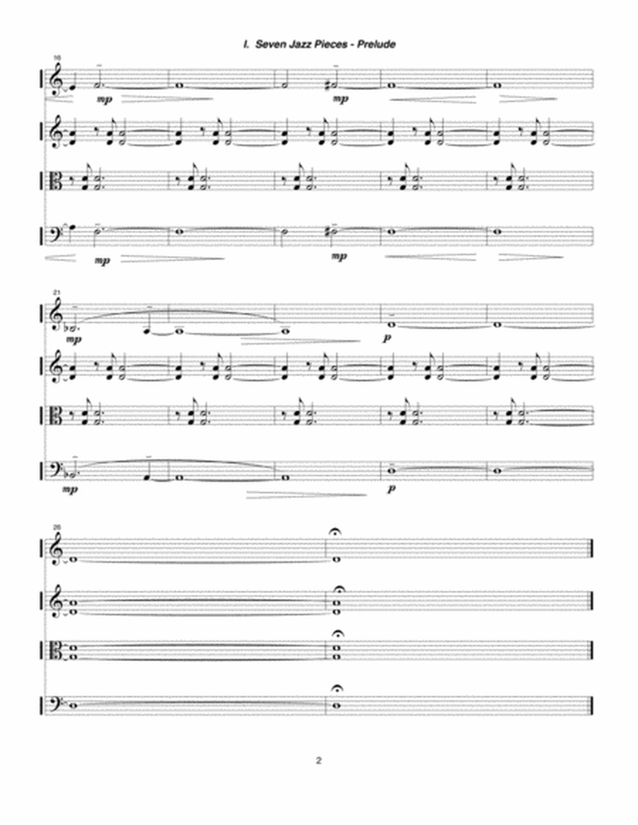 Seven Jazz Pieces (1990-91) violin 2 part