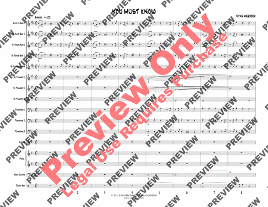 You Must Know Jazz Ensemble scores gallery preview page 6