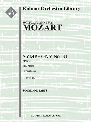 Book cover for Symphony No. 31 in D, K. 297/300a 'Paris Symphony'