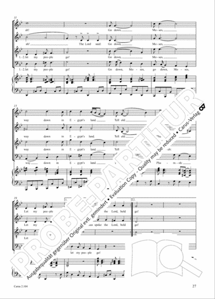 Hallelujah. Gospels and Spirituals for mixed choir Mixed Choir scores gallery preview page 15