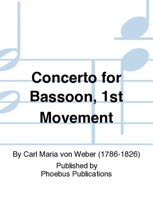 Book cover for Concerto for Bassoon, 1st Movement