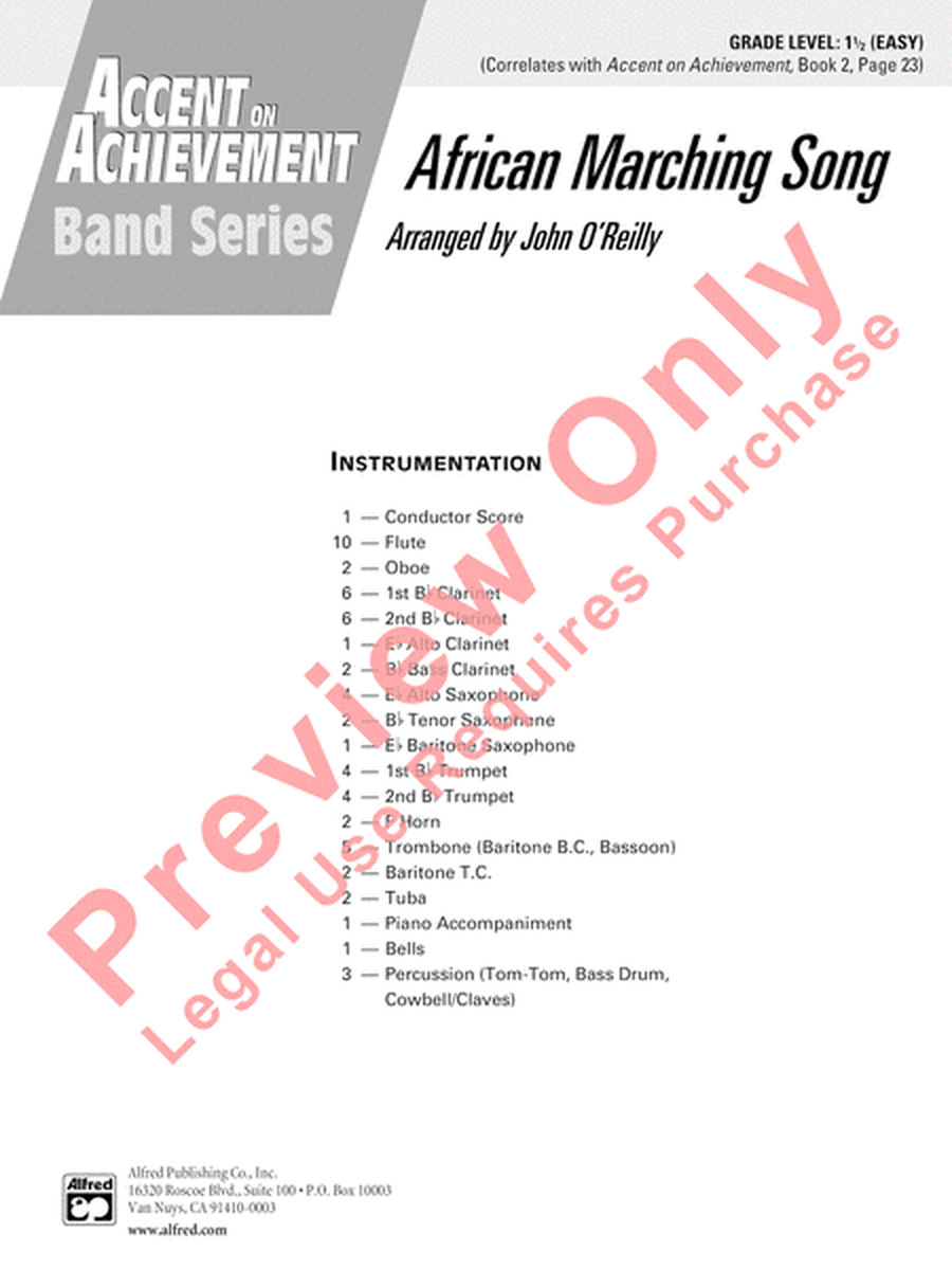 African Marching Song