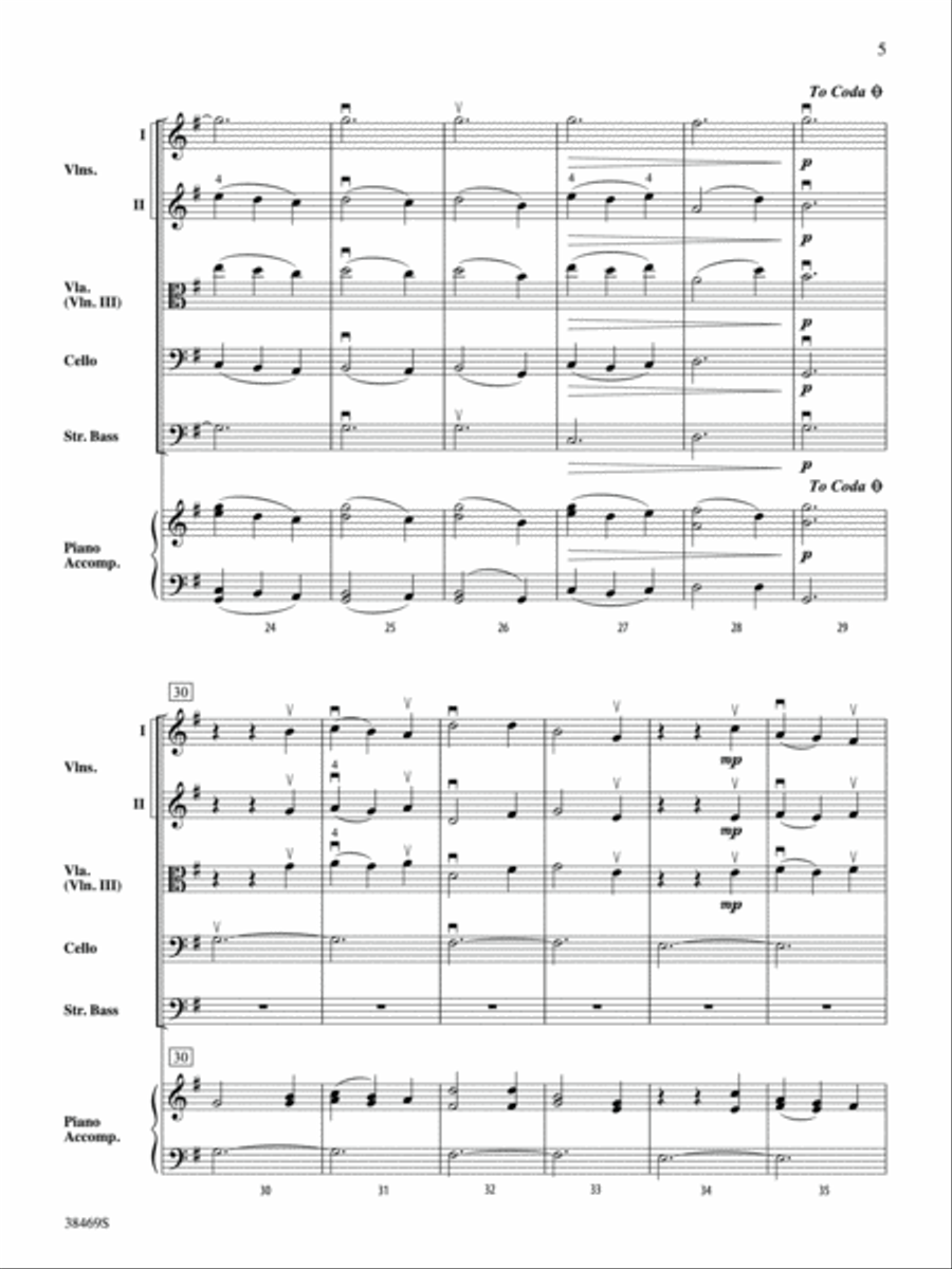 Pastorale (from The Christmas Concerto): Score String Orchestra scores gallery preview page 5