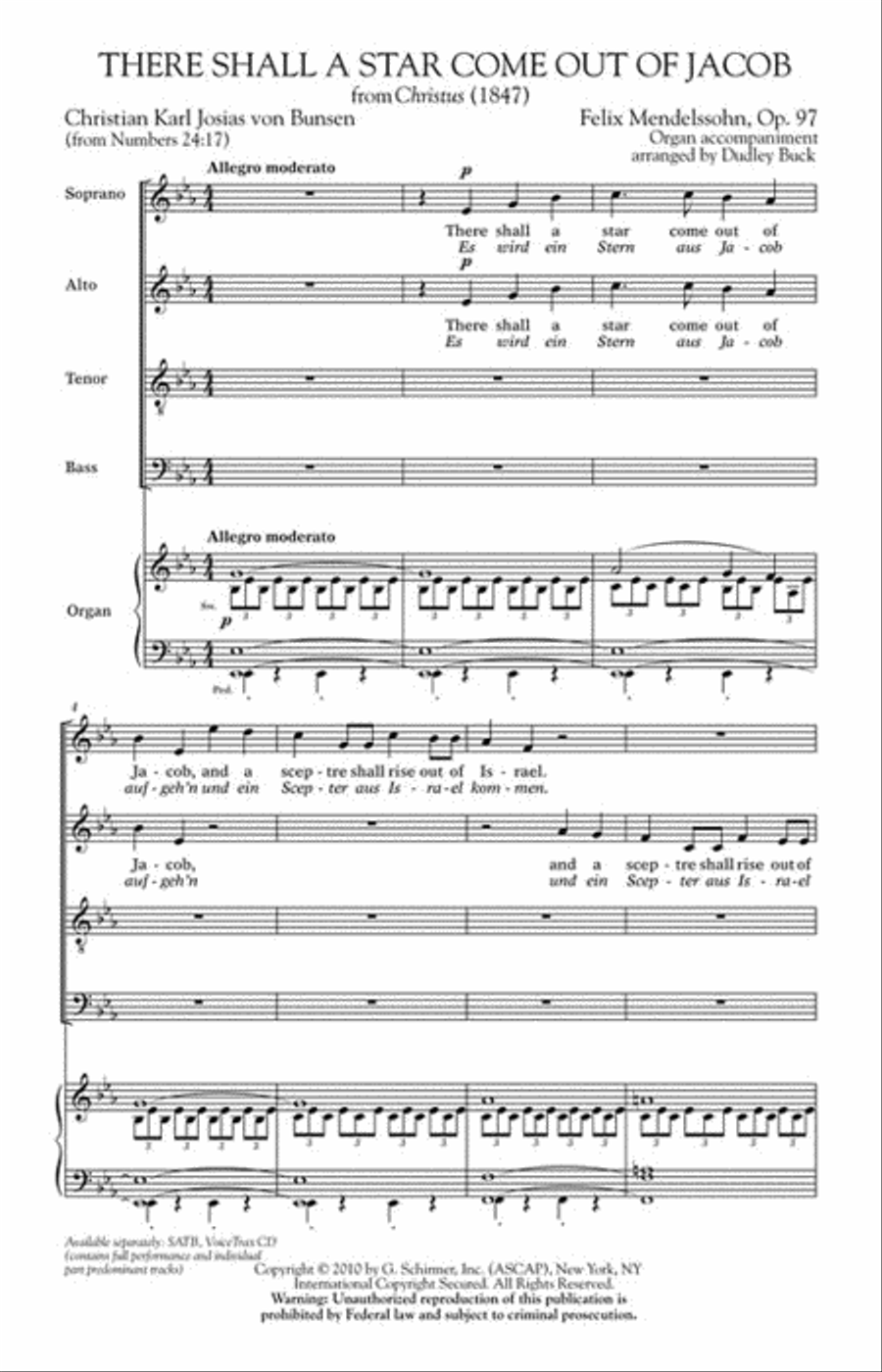 There Shall a Star Come Out of Jacob 4-Part scores gallery preview page 2