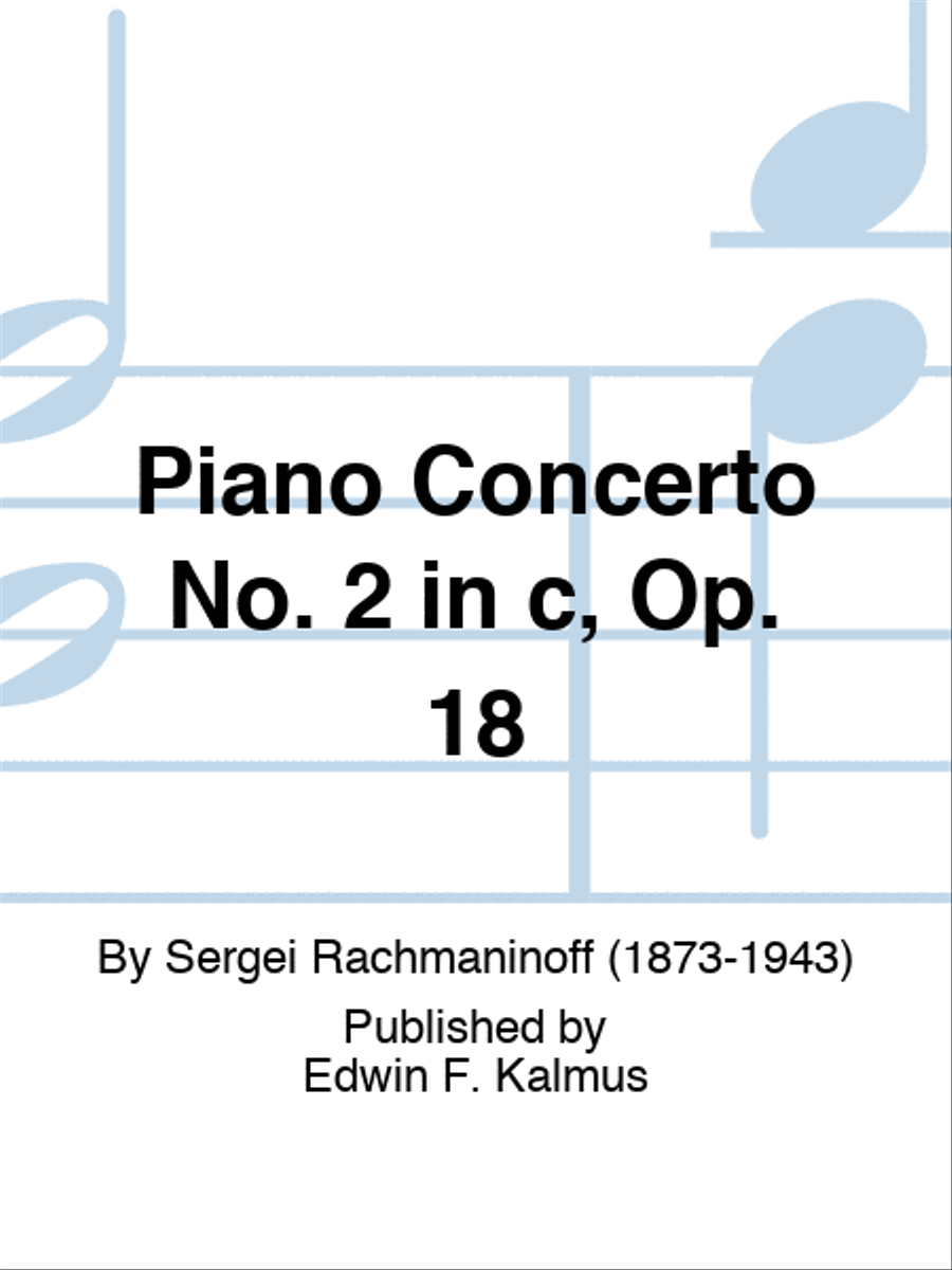Piano Concerto No. 2 in c, Op. 18 Orchestra scores gallery preview page 1