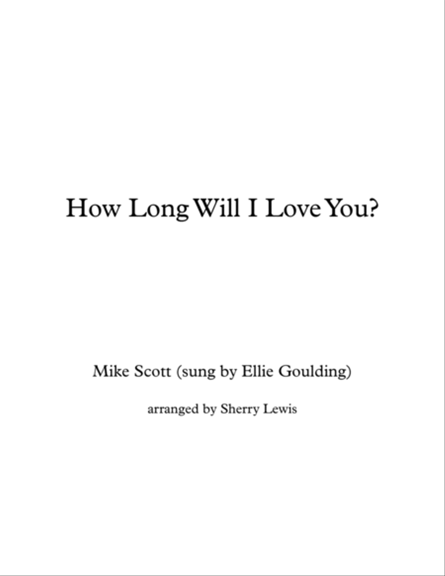 How Long Will I Love You String Trio scores gallery preview page 2