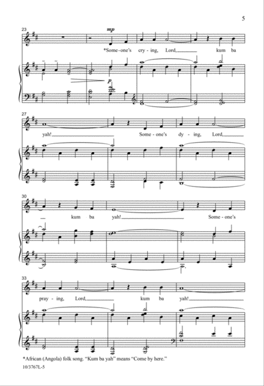 God Is Calling Us Unison Choir scores gallery preview page 5