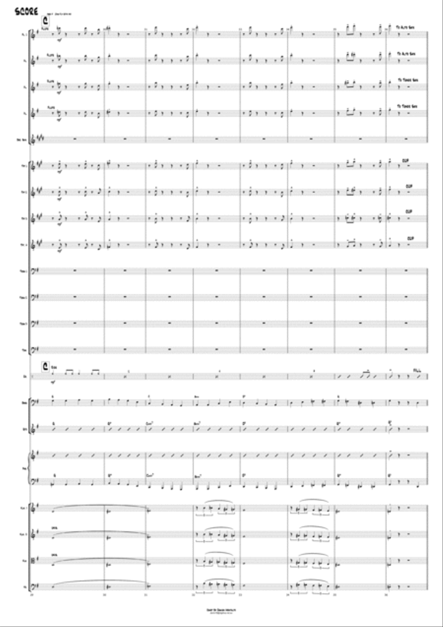 Come Fly With Me Jazz Ensemble scores gallery preview page 4