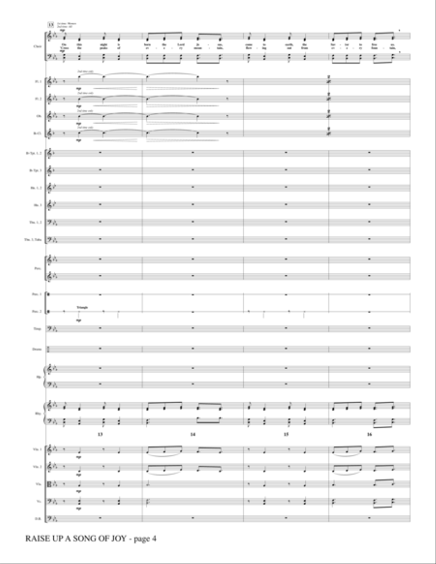 Raise Up A Song Of Joy - Full Score Choir scores gallery preview page 4