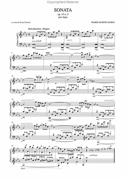 Sonata Op. 15 No. 2 for Harp