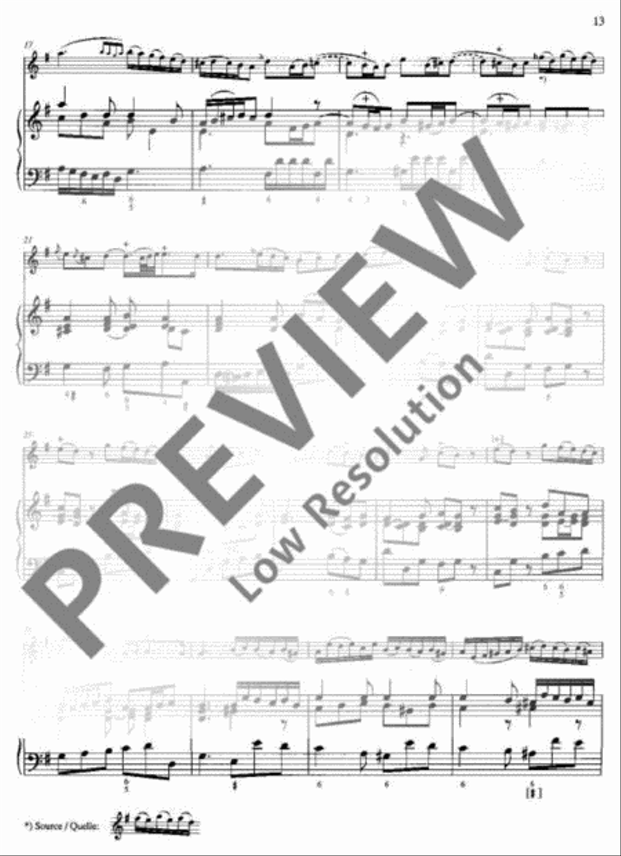 Sonata No. 1 G major Sonata No. 1 G major Flute scores gallery preview page 14