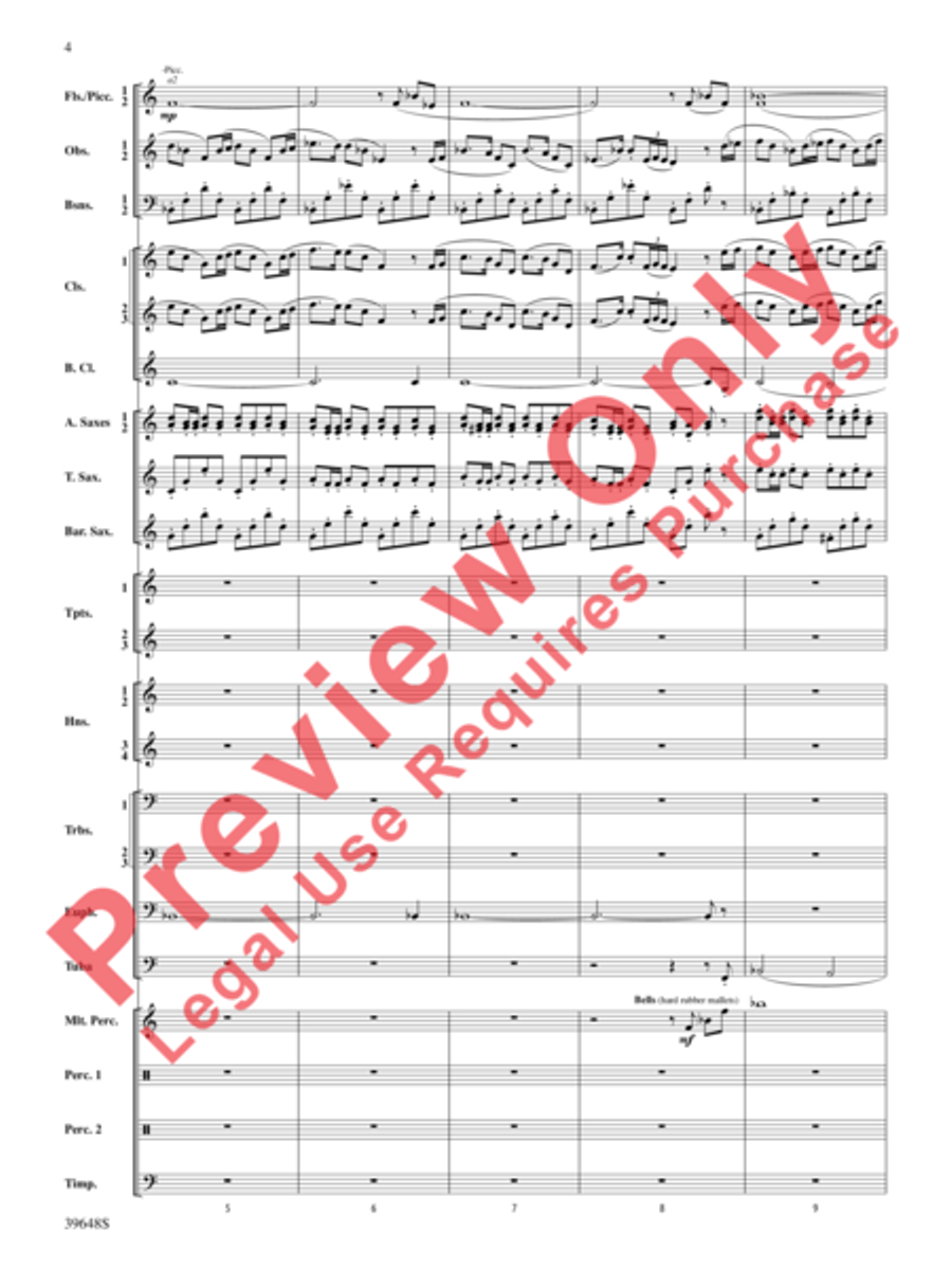 A Childhood Remembered Concert Band scores gallery preview page 4