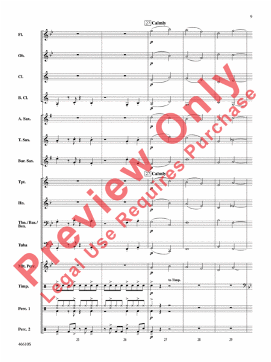 Sahara Adventure Concert Band scores gallery preview page 10