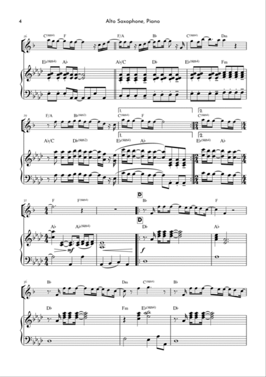 Goodness Of God Goodness Of God Alto Saxophone scores gallery preview page 4