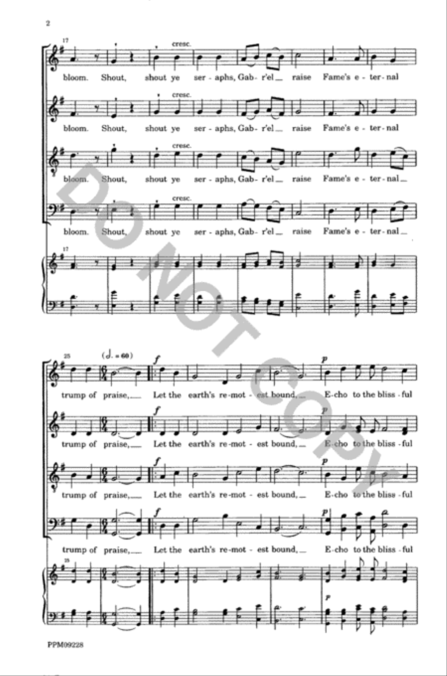 An Anthem for Easter 4-Part scores gallery preview page 3