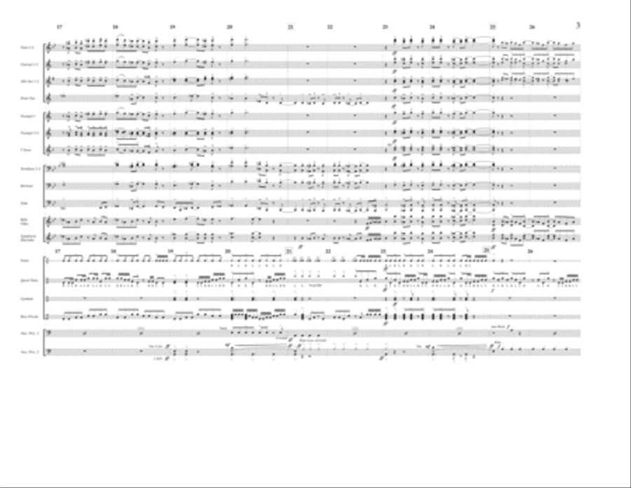 Motown Theme Show Opener (arr. Tom Wallace) - Full Score Marching Band scores gallery preview page 3