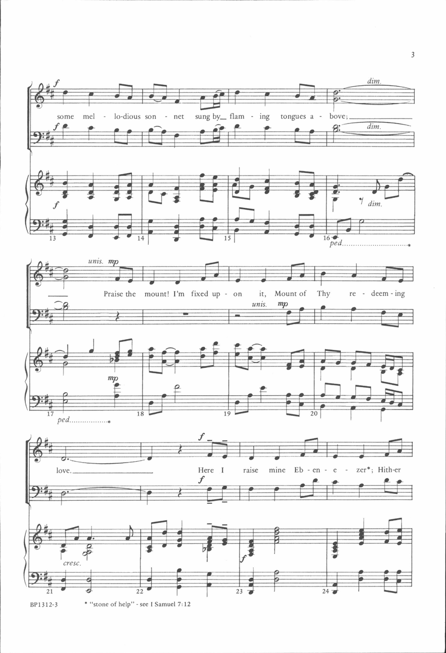 Come, Thou Fount - Courtney 4-Part scores gallery preview page 3