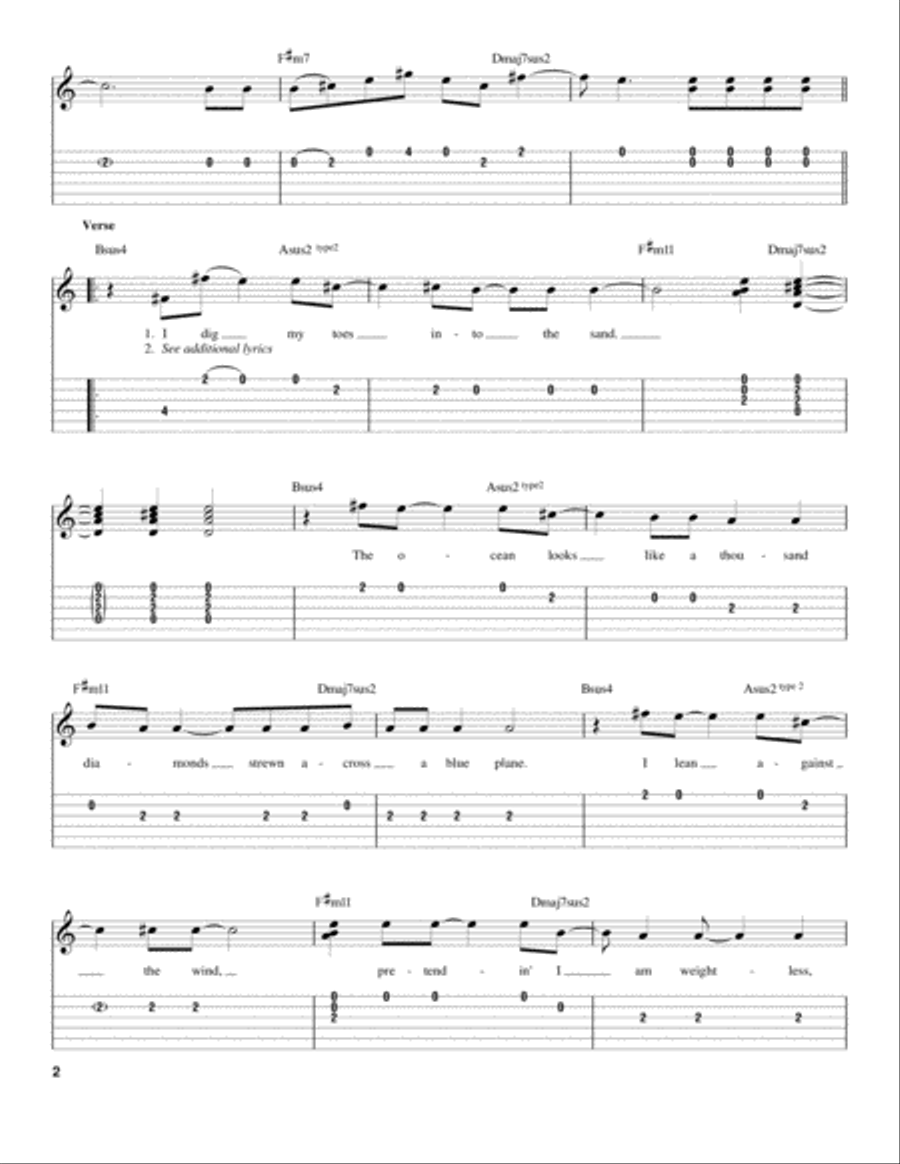 Wish You Were Here Acoustic Guitar scores gallery preview page 2