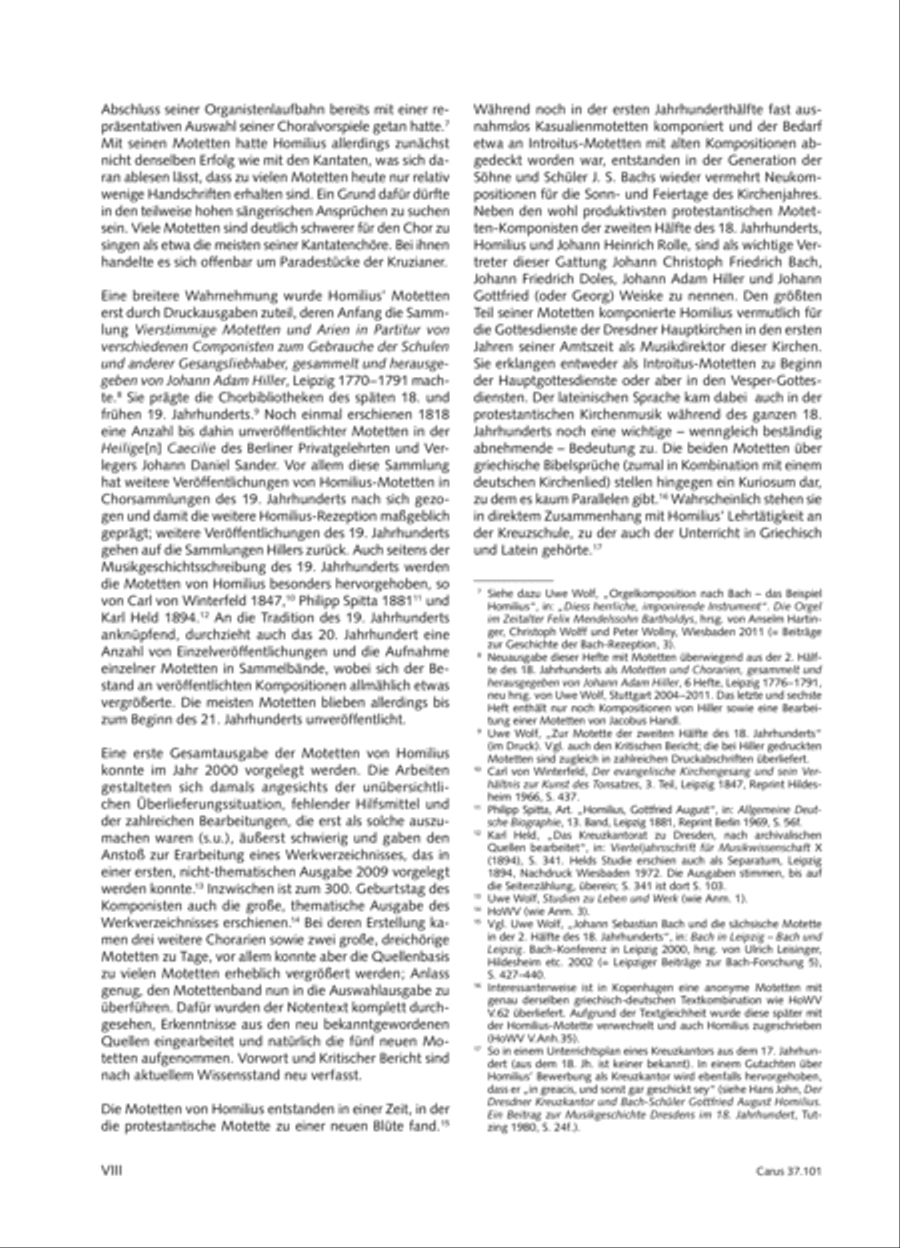 Homilius: Complete Motets. Selected Works. New Edition 2014 4-Part scores gallery preview page 7