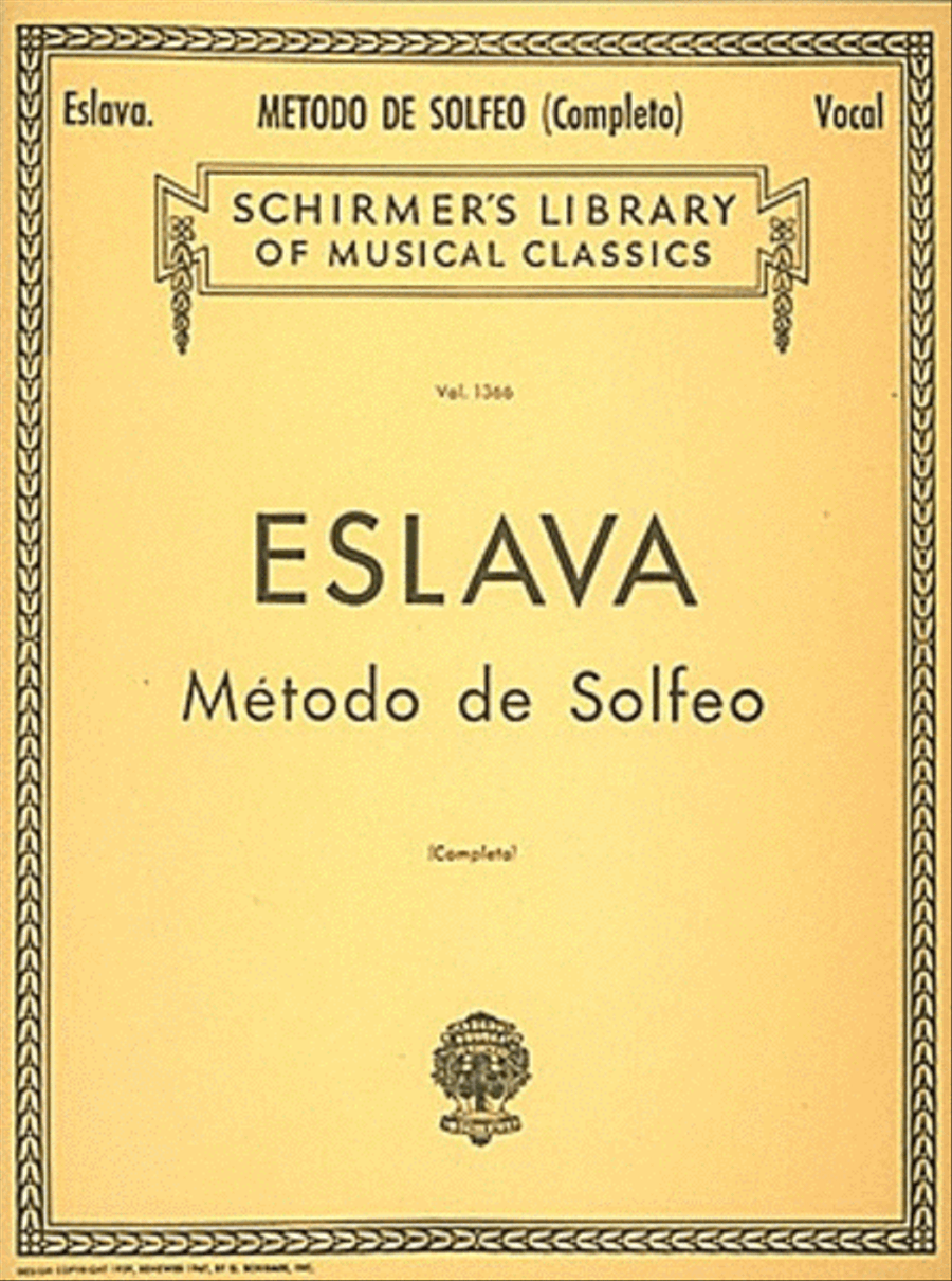 Método de Solfeo – Complete Voice - Sheet Music