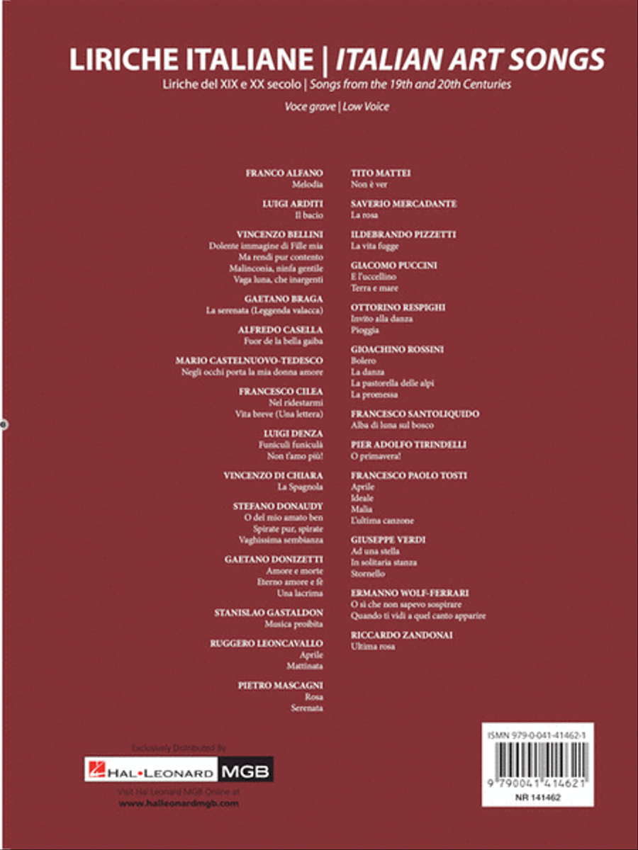 Italian Art Songs Medium Voice scores gallery preview page 7