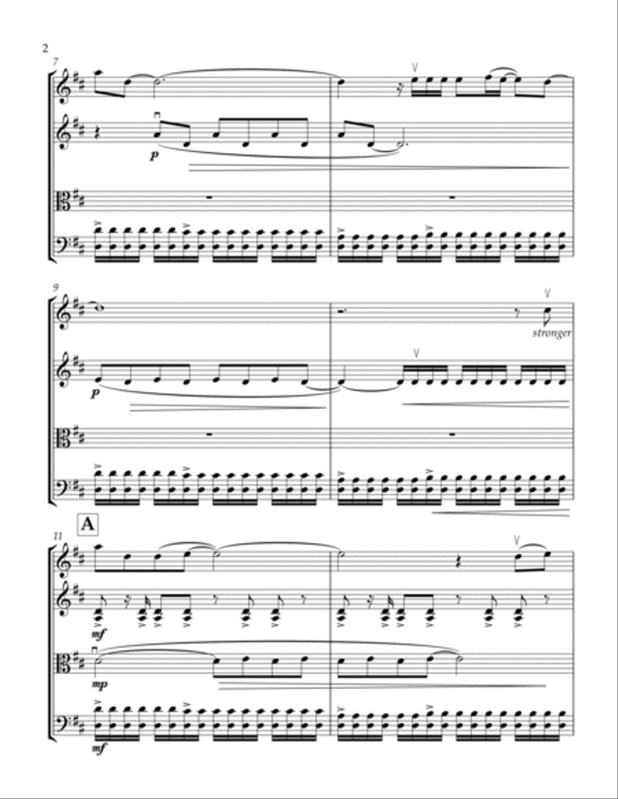 Xo Xo String Quartet scores gallery preview page 3