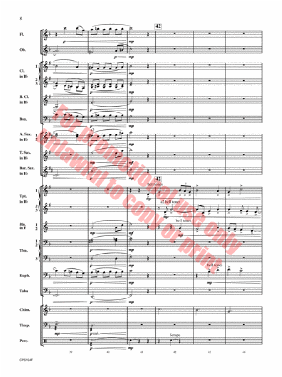 Amazing Grace Concert Band scores gallery preview page 9