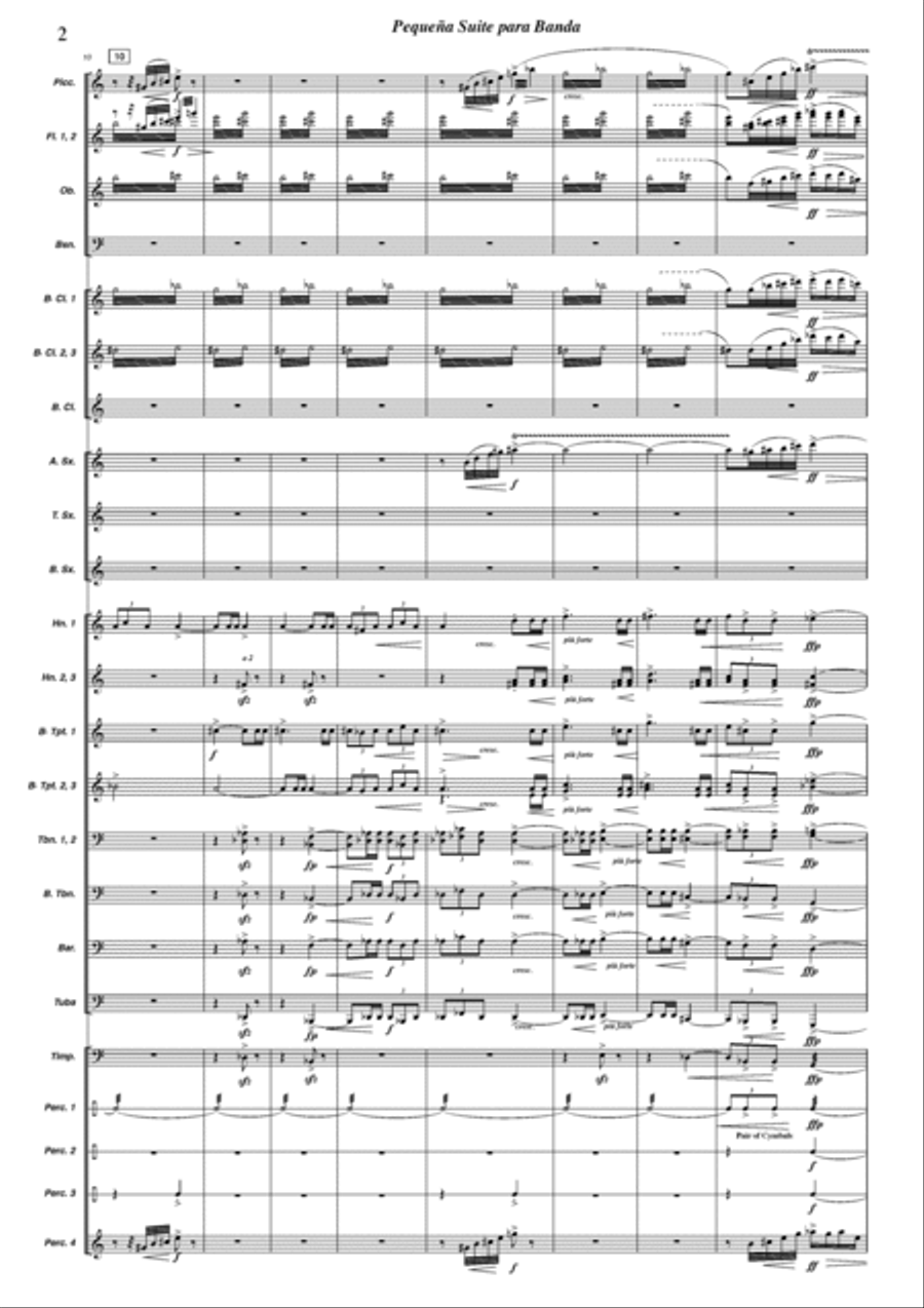Pequena Suite para Banda Pequena Suite para Banda Concert Band scores gallery preview page 3