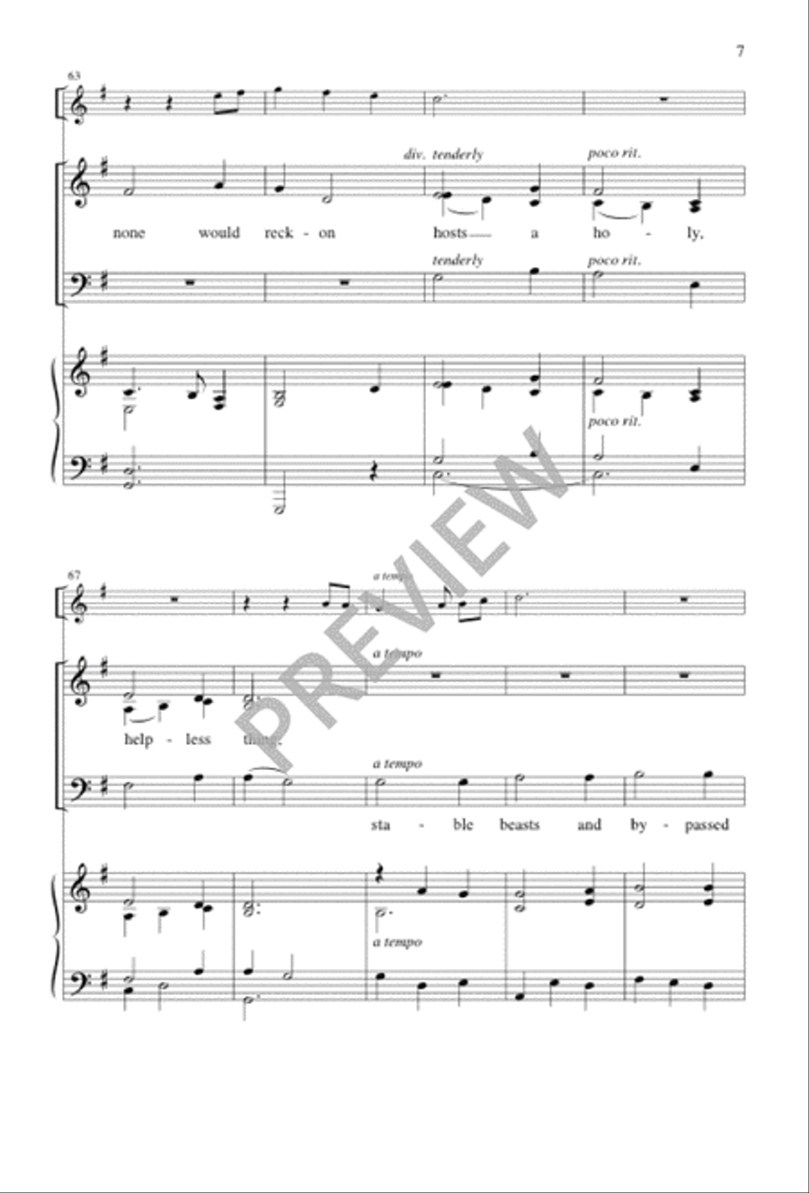 Who Would Think That What Was Needed 4-Part scores gallery preview page 7