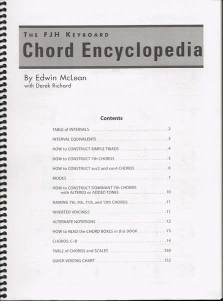 The FJH Keyboard Chord Encyclopedia