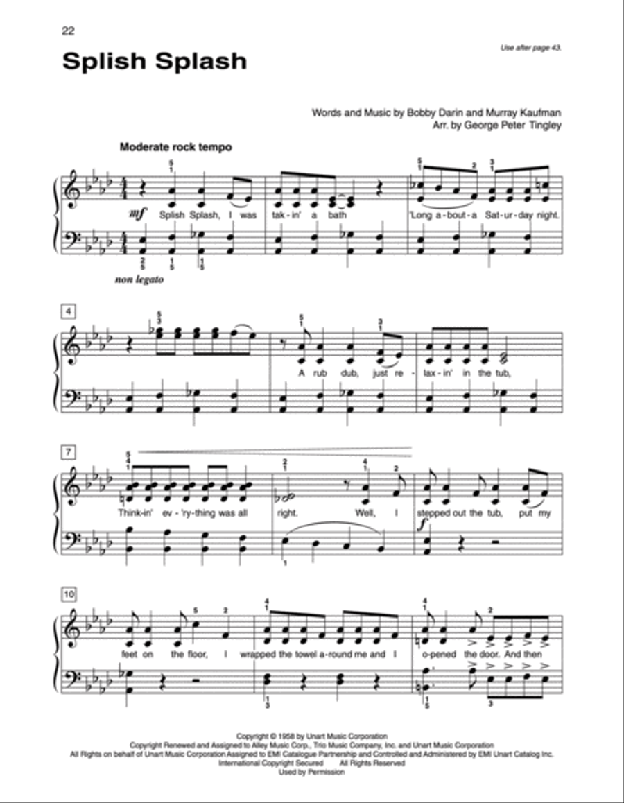 Alfred's Basic Piano Library Top Hits! Solo Book, Book 6 Piano Method scores gallery preview page 13