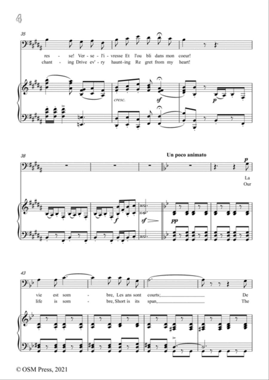 A. Thomas-O vin,dissipe le tristesse,in B Major,from Hamlet,for Voice and Piano Voice Solo scores gallery preview page 6