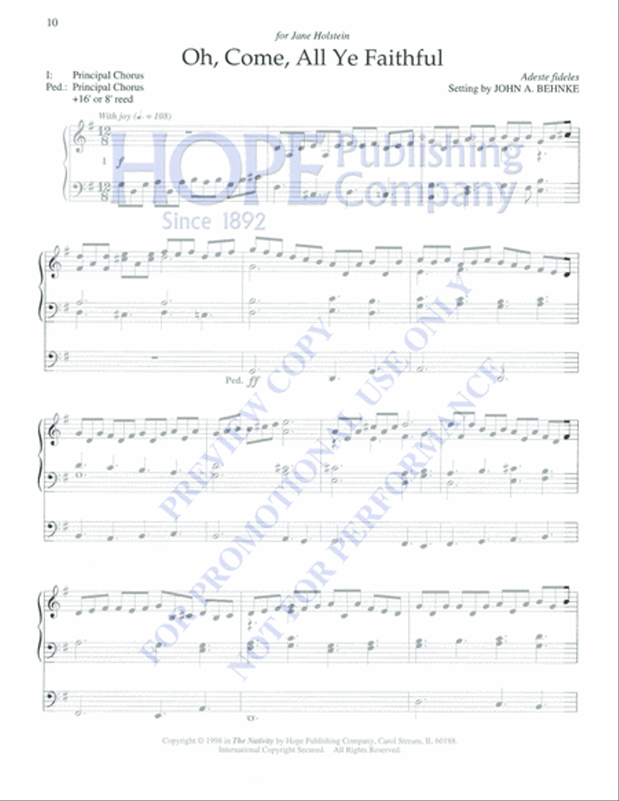 The Nativity Organ Solo scores gallery preview page 10
